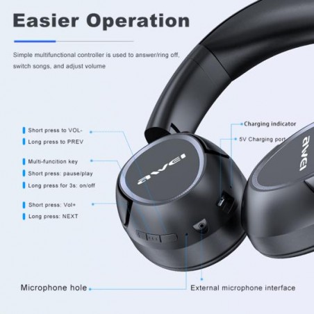 Bluetooth Headphone Awei A770BL -  Official distributor b2b Armenius Store
