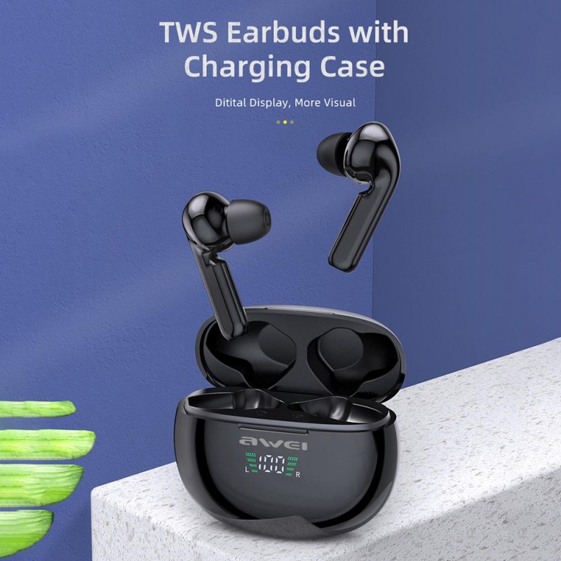 Bluetooth TWS Earbuds Awei T15P - Official distributor b2b Armenius Store Bluetooth TWS Earbuds Awei T15P - Official distributor b2b Armenius Store