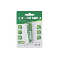 01277 18650 3.7V BATTERY LITHIUM HIGH ENERGY 3000mAh INLINE