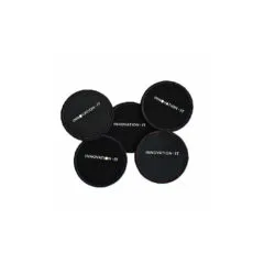 120851 5PCS CUP COASTER 95x95mm BLACK COLORFULL SEAMS IT INNOVATION