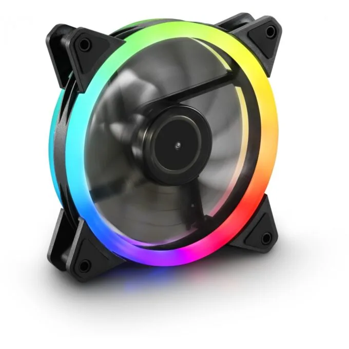 120mm Sharkoon SHARK Blades PWM RGB Fan - Black — image 2