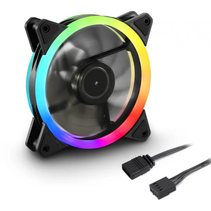 120mm Sharkoon SHARK Blades PWM RGB Fan - Black — image 1