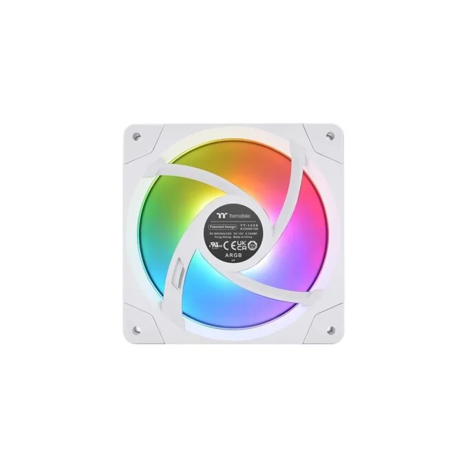 140mm Thermaltake SWAFAN EX14 ARGB PC Cooling Fan White TT Premium Edition 3 Fan Pack - EX14 - White — image 4