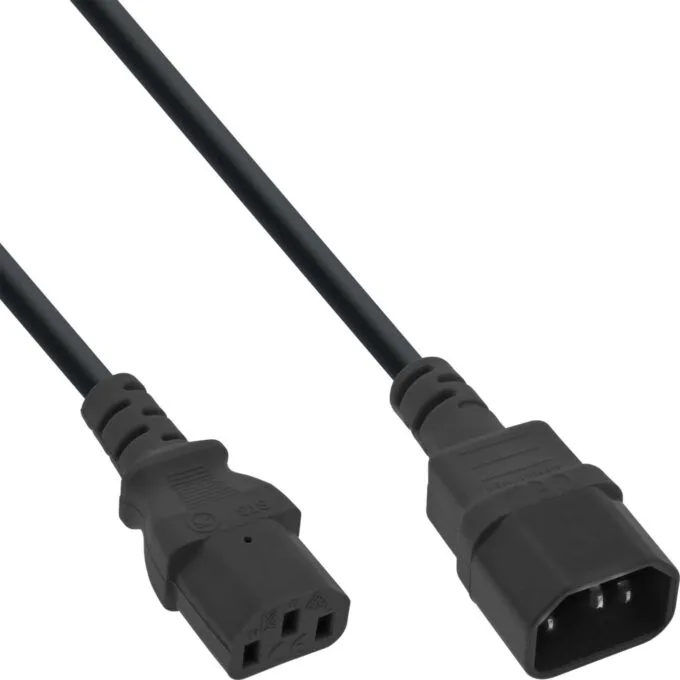 16637 7m EXTENTION CABLE C13 FEM TO C14 MALE INLINE — image 1
