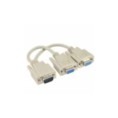 17307 VGA Y-ADAPTOR HD15M TO 2xHD15F INLINE