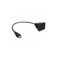 17681 HDMI PLUG TO 2x HDMI SOCKETS INLINE