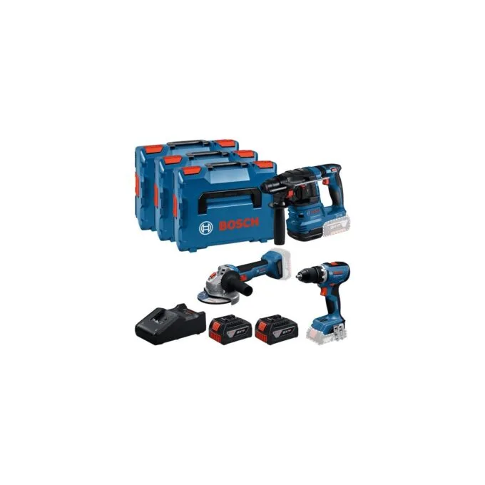 18V Professional Set - GBH 18V-22 - GSR 18V-65 + GWS 18V-8 Professional, Tool Set — image 1