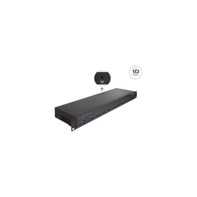 19'' Industrial Hub - 10 x USB 10 Gbps Type-A — image 3