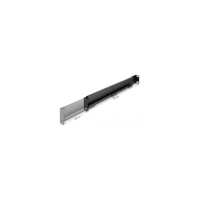 19' mounting rail, length adjustable 368 - 600 mm for network cabinet, built-in rails — image 2