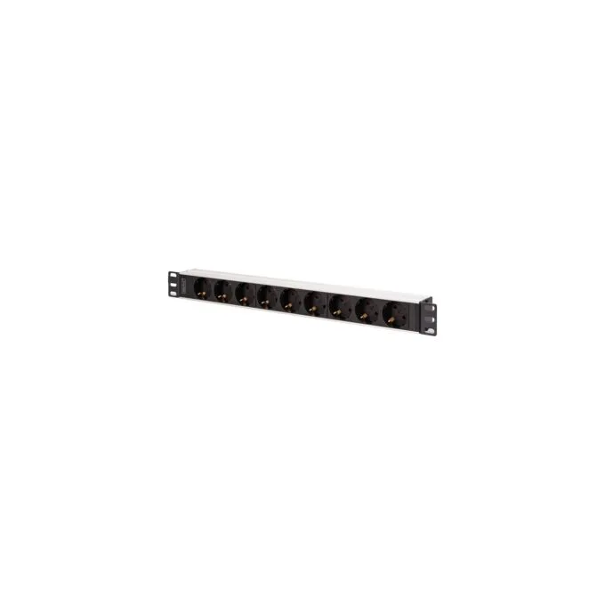 19' PDU power strip with aluminum profile - 9-way — image 1