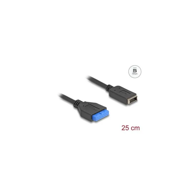 19 pin USB header socket to USB Type-E Key A socket, adapter - 19 pin USB header to USB Type-E Key A socket — image 2