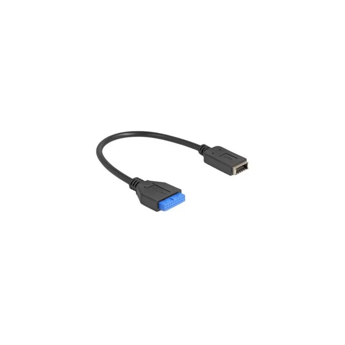 19 pin USB header socket to USB Type-E Key A socket, adapter - 19 pin USB header to USB Type-E Key A socket — image 1