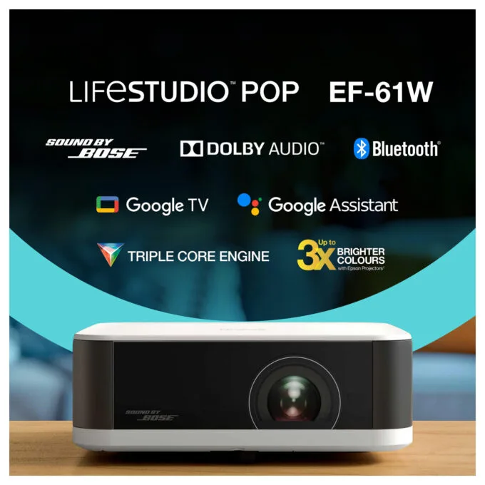 (1920x1080) Epson EF-61W 3LCD-Laserprojektor 16:09 700-Lumen White — image 3