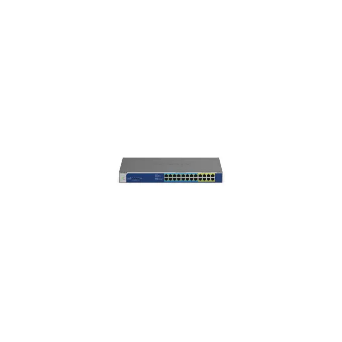 24-Port Gigabit Unmanaged PoE+ Switch - GS524UP - Grey, Metal, Rackmount — image 1
