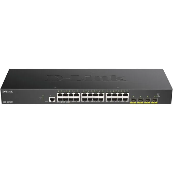 24+4P D-Link DGS-1250-28X 4x SFP+ M RM - Smart Web-Managed, 28-Port Rackmount Switch — image 1