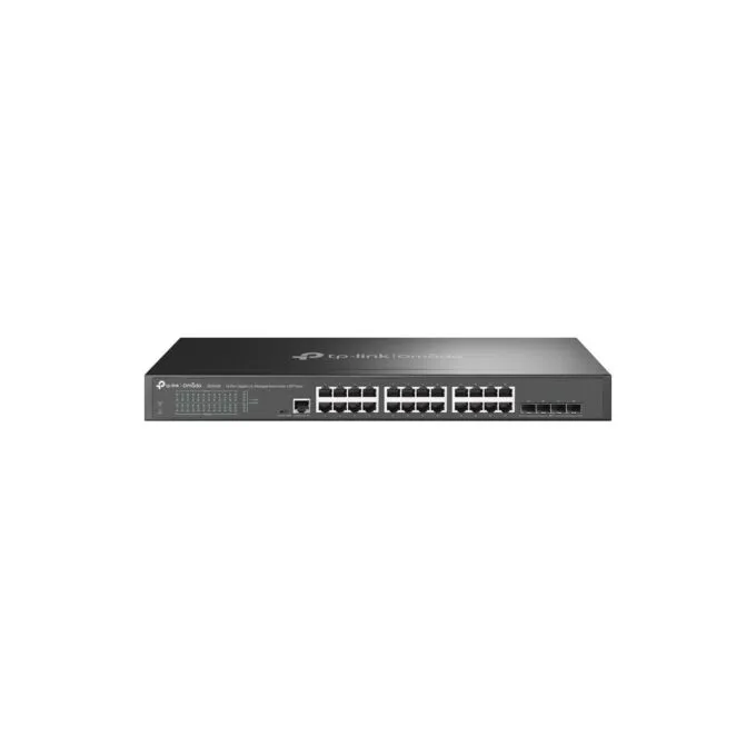 24+4P TP-LINK Omada SG3428 M RM - SG3428 - Rackmount, 24-Port PoE Gigabit Smart Switch — image 1