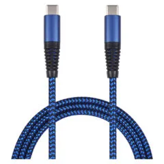 2GO USB Lade- Datenkabel USB Type-C - USB Type-C 1m blau