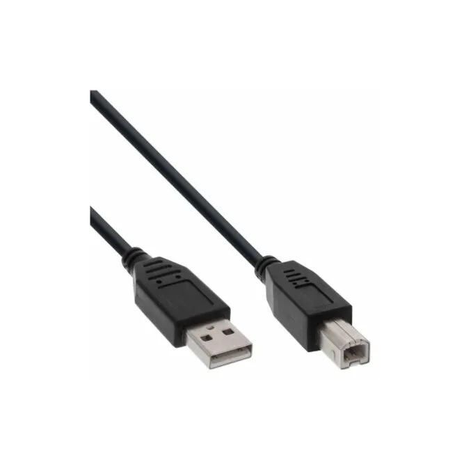 34520X 2m USB2.0 A-B M M CBL BLK INLINE — image 1