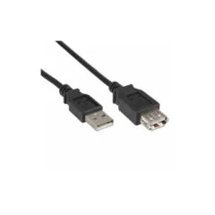 34618B USB2.0 EXT CBL 1.8m A-A BLK INLINE