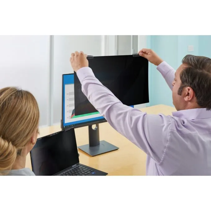 3M Privacy Filter for 23.8in Monitor with COMPLY Magnetic Attach - PF238W9EM - 16:9, Black, Anti-glare — image 4