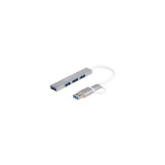 4 Port Slim USB Hub mit USB Type-C oder USB Typ-A, USB-Hub