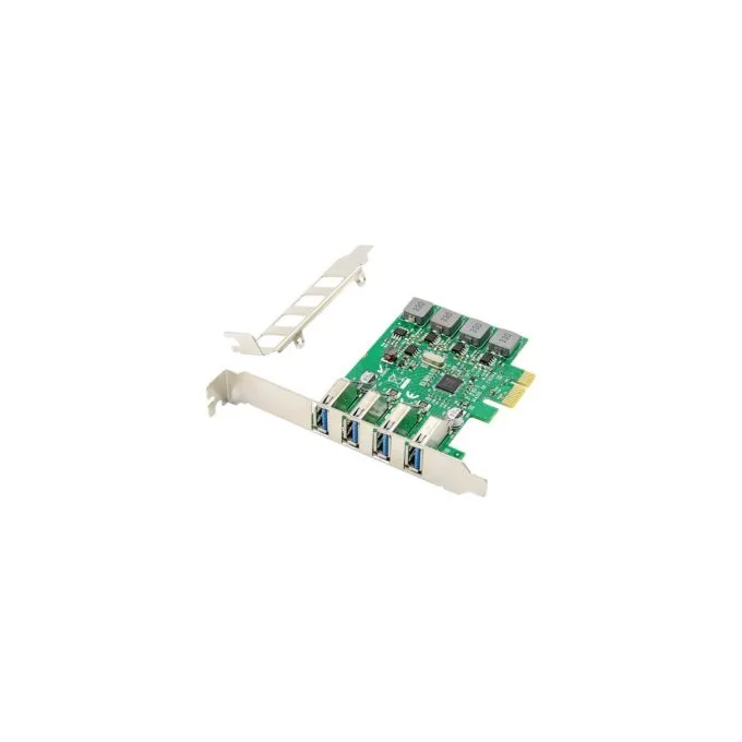 4-Port USB 3.0 PCI Express Add-On - Interface Card — image 1
