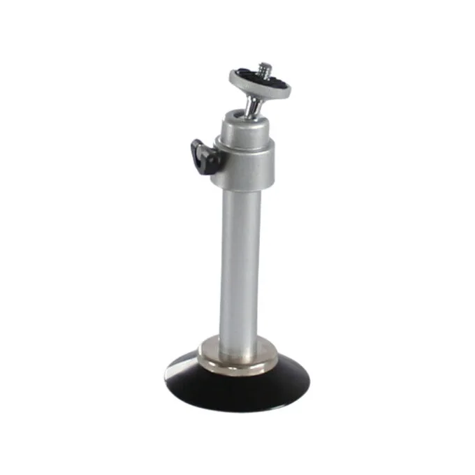 48001D MINI TRIPOD ALUMINIUM with SUCTION CUP 8.5cm HIGH, INLINE — image 1