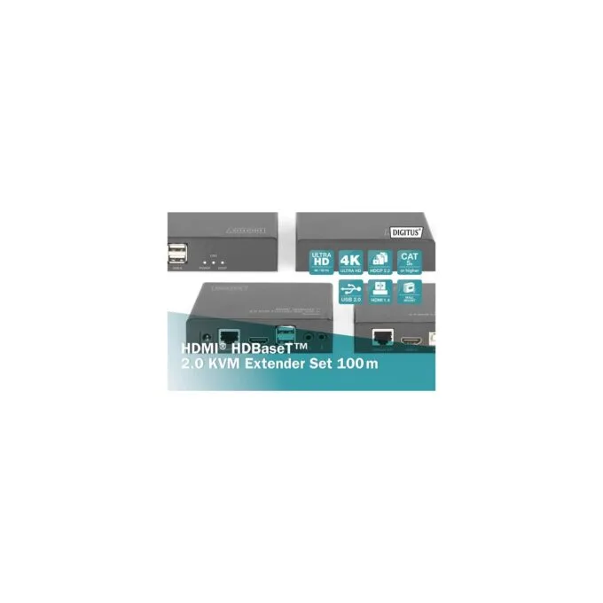 4K HDBaseT 2.0 HDMI KVM Extender Set, HDMI extension — image 12