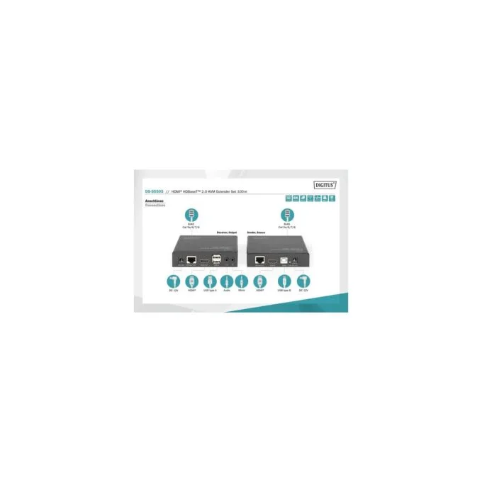 4K HDBaseT 2.0 HDMI KVM Extender Set, HDMI extension — image 6