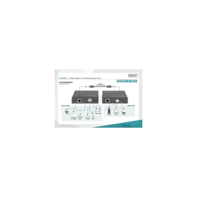 4K HDBaseT 2.0 HDMI KVM Extender Set, HDMI extension — image 8