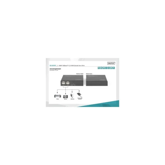 4K HDBaseT 2.0 HDMI KVM Extender Set, HDMI extension — image 9