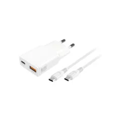 4smarts Ladegert PDPlug Duos Slim 20W GaN USB-C A+USB-C Kabel