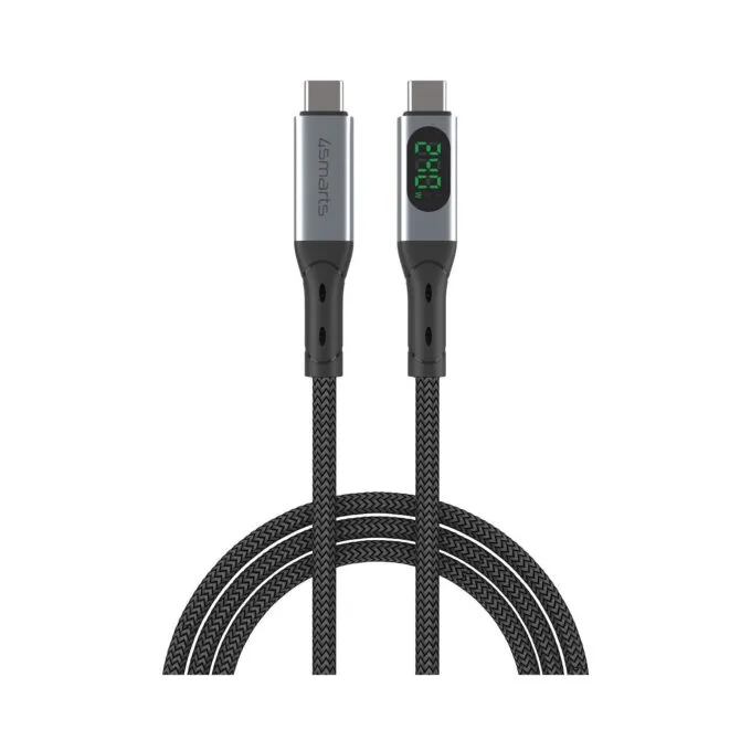 4smarts USB4 Kabel DigitCord Enterprise 240W 1.5m. schwarz — image 1