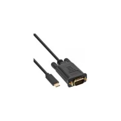 64142 2m USB TYPE-C to VGA, M M USB DISPLAY CABLE BLACK INLINE