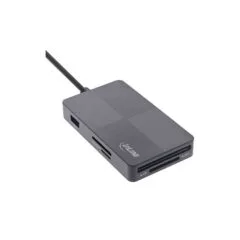 66772F MULTI CARD READER USB3.2 USB-A FOR SD TF MS XD CF 3-PORT DUAL INLINE