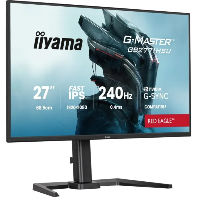 68.6 cm 27? (1920×1080) iiyama GB2771HSU-B1 16:9 FHD Fast IPS 0.4 ms 240 Hz HDMI 2× DisplayPort USB-C VESA 100×100 Black — image 7