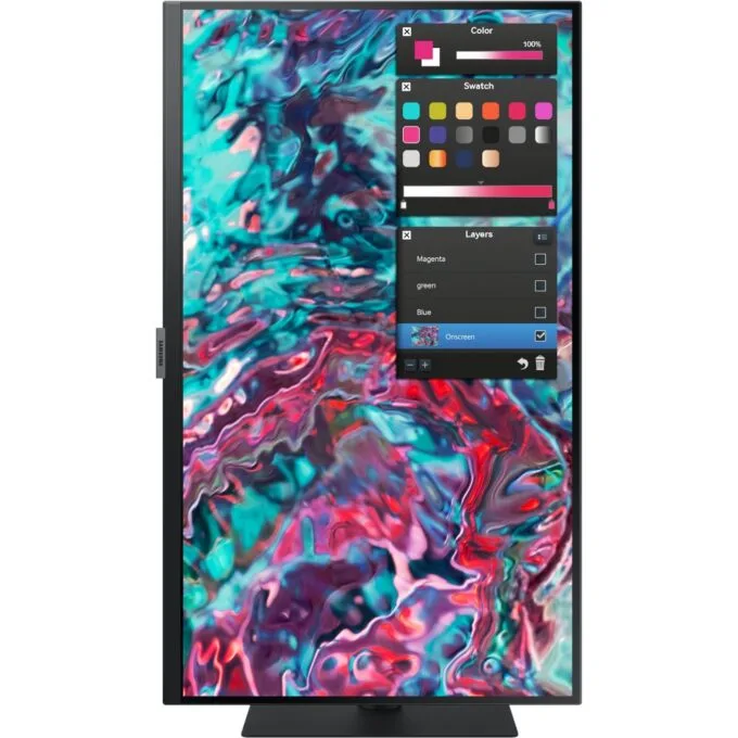68.6cm 27'' (3840x2160) Samsung ViewFinity S8 - S27B800TGU - 16:9 5ms IPS HDMI 2xThunderbolt4 VESA Pivot 4K Black — image 3