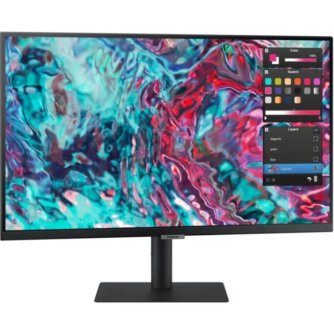 68.6cm 27'' (3840x2160) Samsung ViewFinity S8 - S27B800TGU - 16:9 5ms IPS HDMI 2xThunderbolt4 VESA Pivot 4K Black — image 14