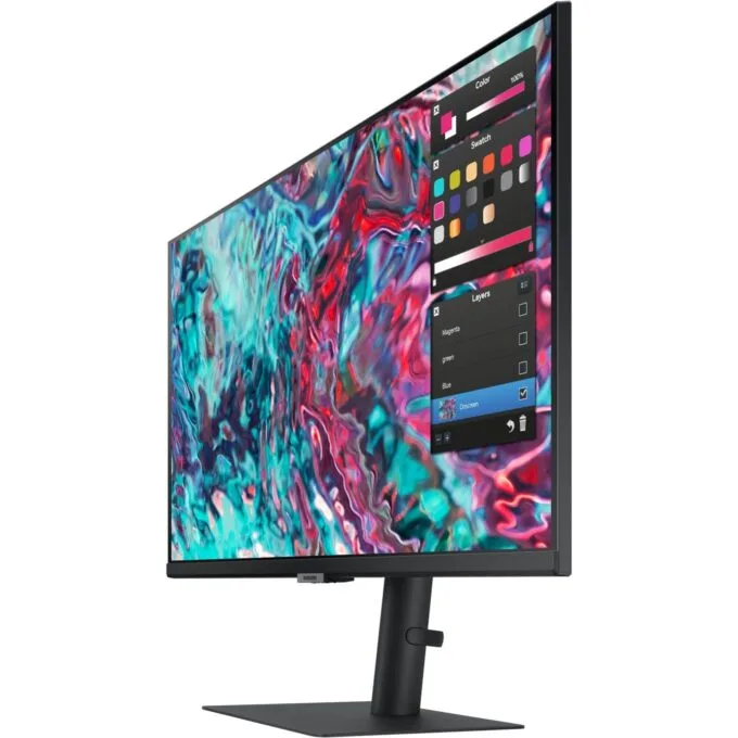68.6cm 27'' (3840x2160) Samsung ViewFinity S8 - S27B800TGU - 16:9 5ms IPS HDMI 2xThunderbolt4 VESA Pivot 4K Black — image 16