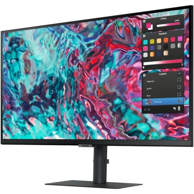 68.6cm 27'' (3840x2160) Samsung ViewFinity S8 - S27B800TGU - 16:9 5ms IPS HDMI 2xThunderbolt4 VESA Pivot 4K Black — image 18