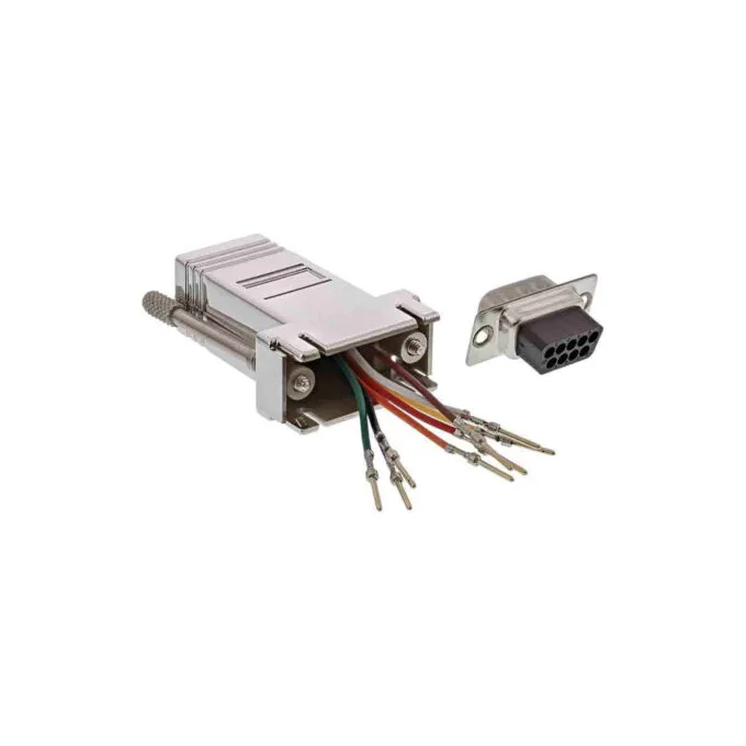 68889M ADAPTER 9PIN SUB-D MALE RJ45 FEMALE METAL-COATED, INLINE — image 1
