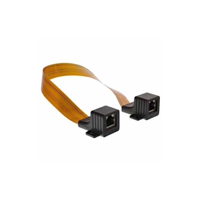 69991I SLIM RJ45 CABLE FOR WINDOWS DOOR USAGE, 2x RJ45 F F UNSHIELDED 0.3m INLINE — image 1