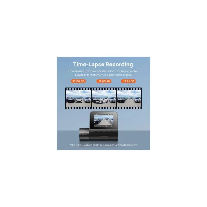 70mai Dash Cam - A200 - Dash Cam with Screen - 1080P 60FPS 130FOV 500mAh Car Camera — image 4