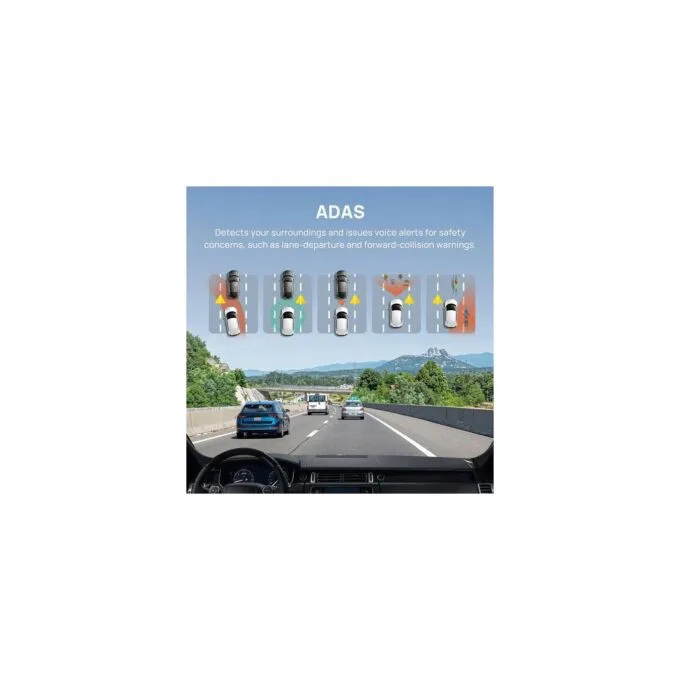 70mai Dash Cam - A800S-1 - Front & Rear 4K with Screen RC06 Rearview Cam, 2160p, 140FOV, 500mAh Car — image 6
