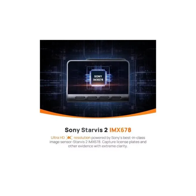 70mai Dash Cam & Rear Cam - A810S-2 - 3840 2160P 4K 30FPS 3inc screen 60C temperature — image 6