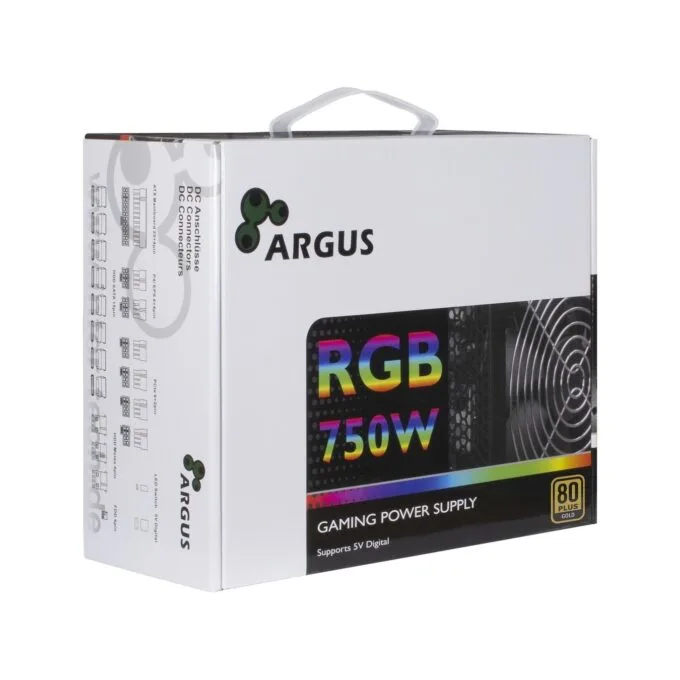 750W Inter-Tech Argus RGB-750W - CM II - 80+ Gold — image 3