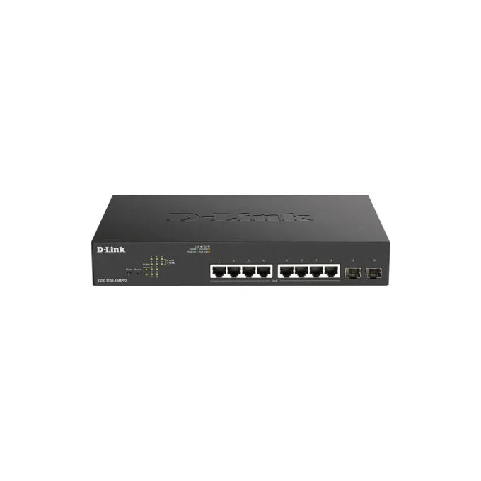 8+2P D-Link DGS-1100-10MPV2 M PoE — image 1