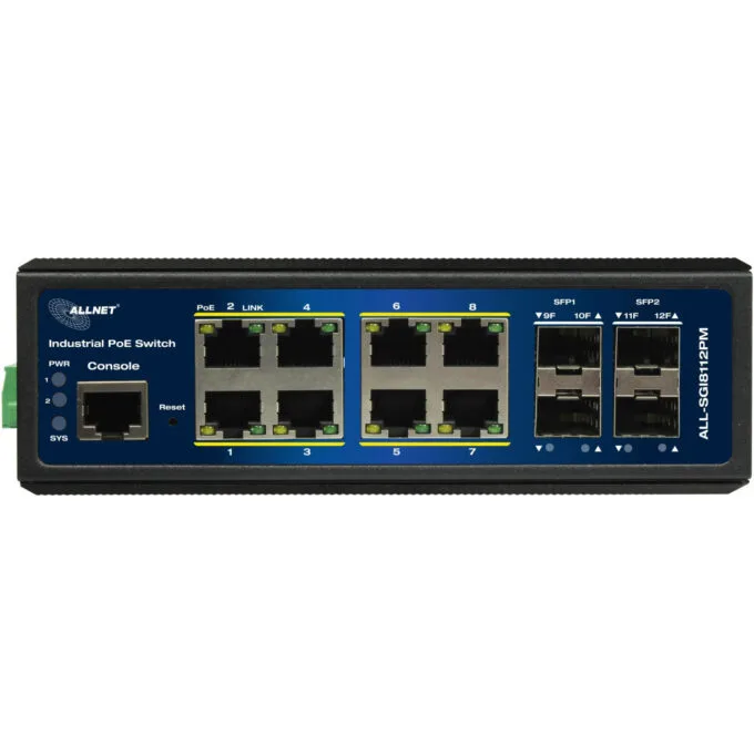 8+4P ALLNET ALL-SGI8112PMJ POE M industrial — image 3