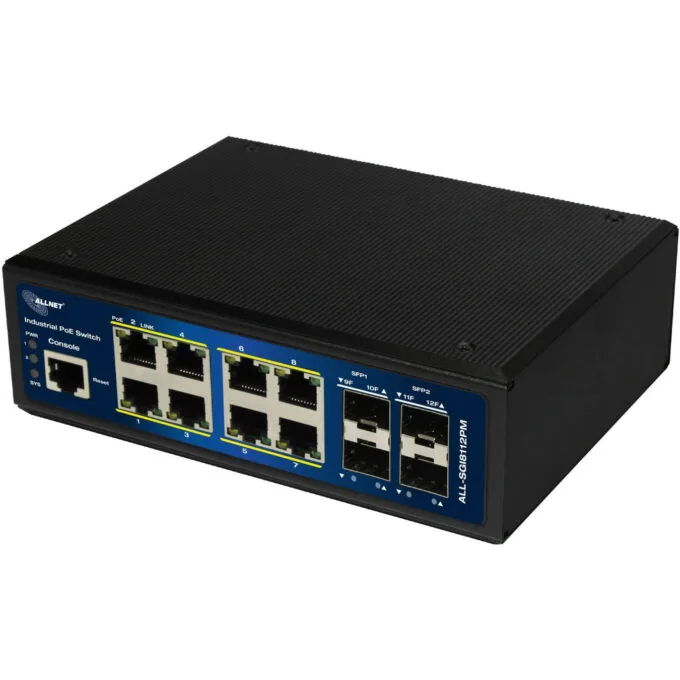 8+4P ALLNET ALL-SGI8112PMJ POE M industrial — image 1