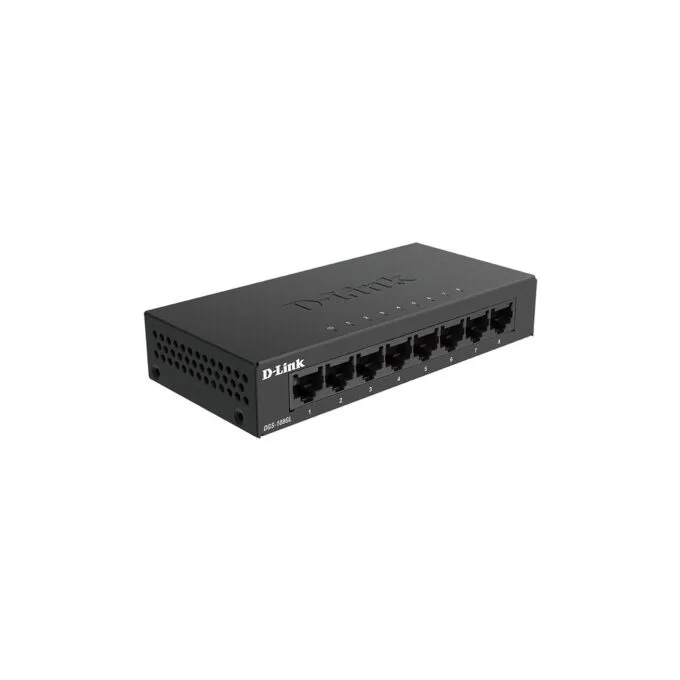 8P D-Link DGS-108GL - 8-Port Gigabit Unmanaged, Fanless Desktop Switch — image 2